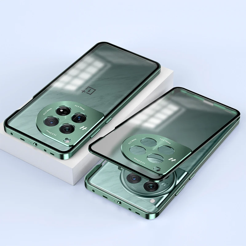 Edelstahl/Panzerglas Hülle/Case für OnePlus 13R, 13, 12R, 12, 11, 10T, 10 Pro, 9, 9 Pro, 8, 8 Pro, 8T, Nord 4, 3, 2, CE | ZITOCASES®