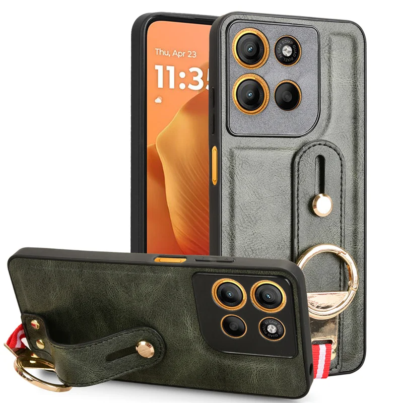 Edle Kunstleder Hülle/Case mit Halteband für Motorola Edge 60, 60 Pro, 60 Fusion, 50 Ultra, 50 Pro, 50 Fusion, 40 Neo, 40 Pro, 40, 30, 30 Neo, 30 Fusion, 30 Pro, 30 Ultra, G100, G85, G84, G82, G75, G73, G72, G62, G55, G54, G53, G51, G50, G42, G35, G34 | ZITOCASES®