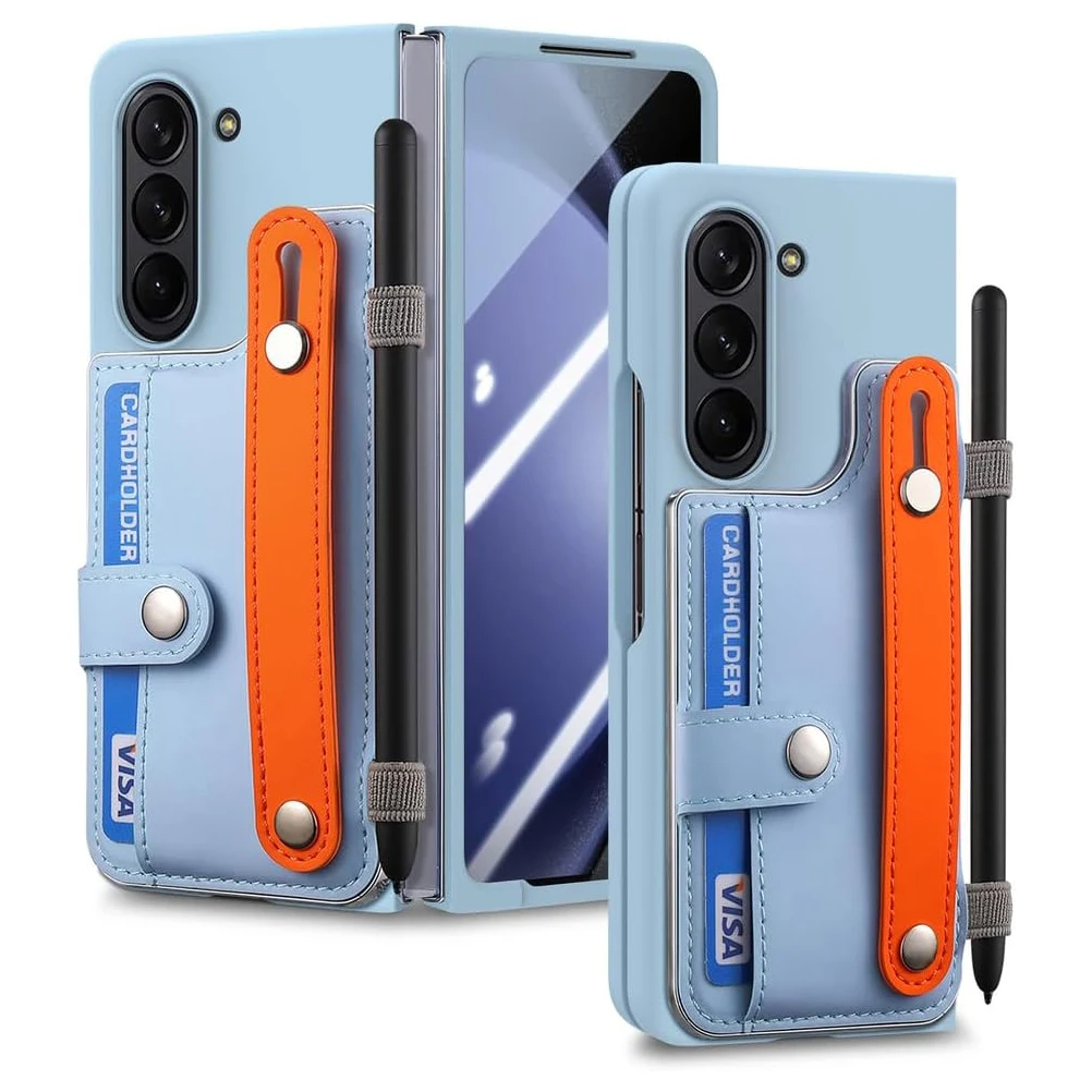 Bunte Kunstleder Hülle/Case inkl. Handschlaufe + Stifthalter für Samsung Galaxy Z Fold 7, 6, 5, 4, 3, 2 | ZITOCASES®