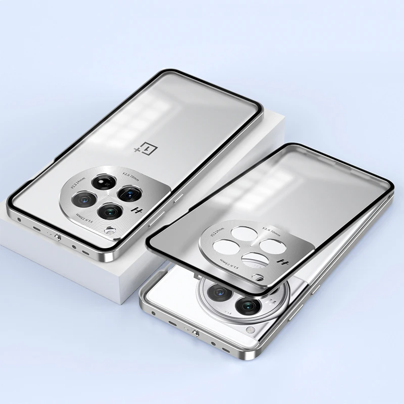 Edelstahl/Panzerglas Hülle/Case für OnePlus 13R, 13, 12R, 12, 11, 10T, 10 Pro, 9, 9 Pro, 8, 8 Pro, 8T, Nord 4, 3, 2, CE | ZITOCASES®