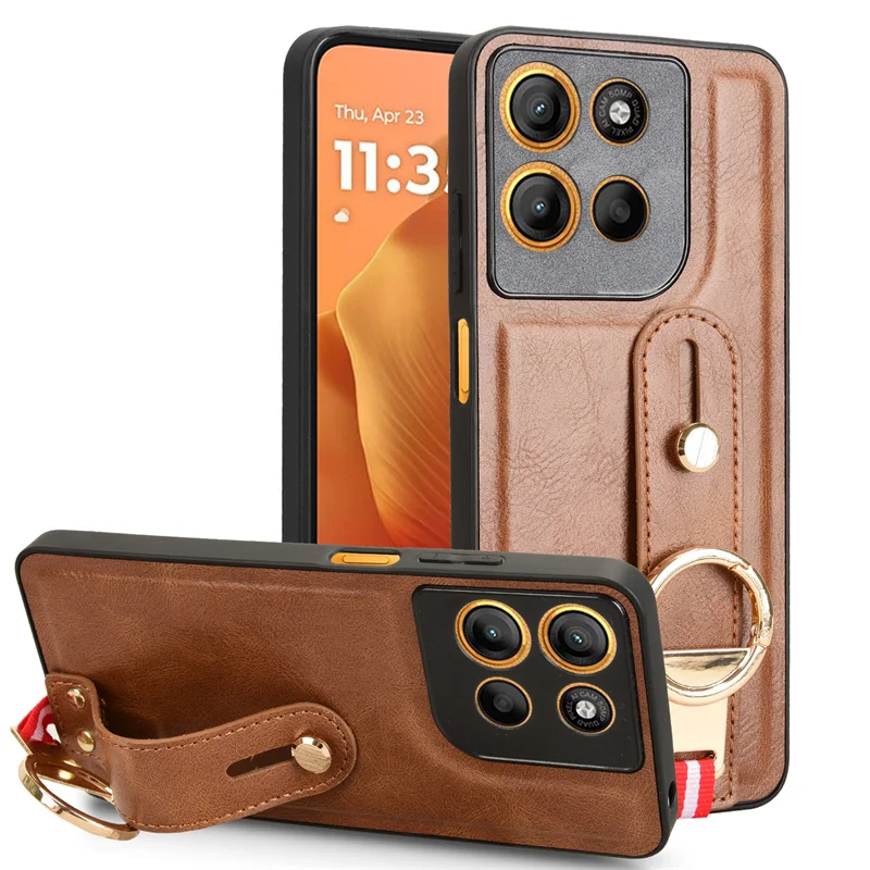 Edle Kunstleder Hülle/Case mit Halteband für Motorola Edge 60, 60 Pro, 60 Fusion, 50 Ultra, 50 Pro, 50 Fusion, 40 Neo, 40 Pro, 40, 30, 30 Neo, 30 Fusion, 30 Pro, 30 Ultra, G100, G85, G84, G82, G75, G73, G72, G62, G55, G54, G53, G51, G50, G42, G35, G34 | ZITOCASES®