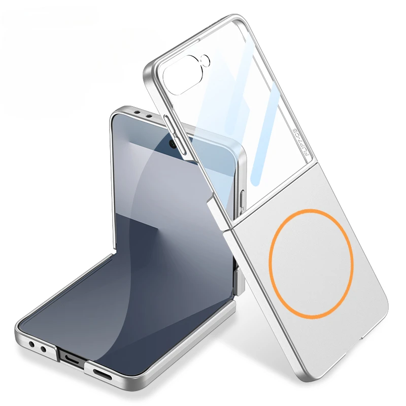 Dünne MagSafe/Magnet Silikon Vollschutz Hülle/Case für Samsung Galaxy Z Flip 7 FE, 7, 6, 5, 4, 3 | ZITOCASES®