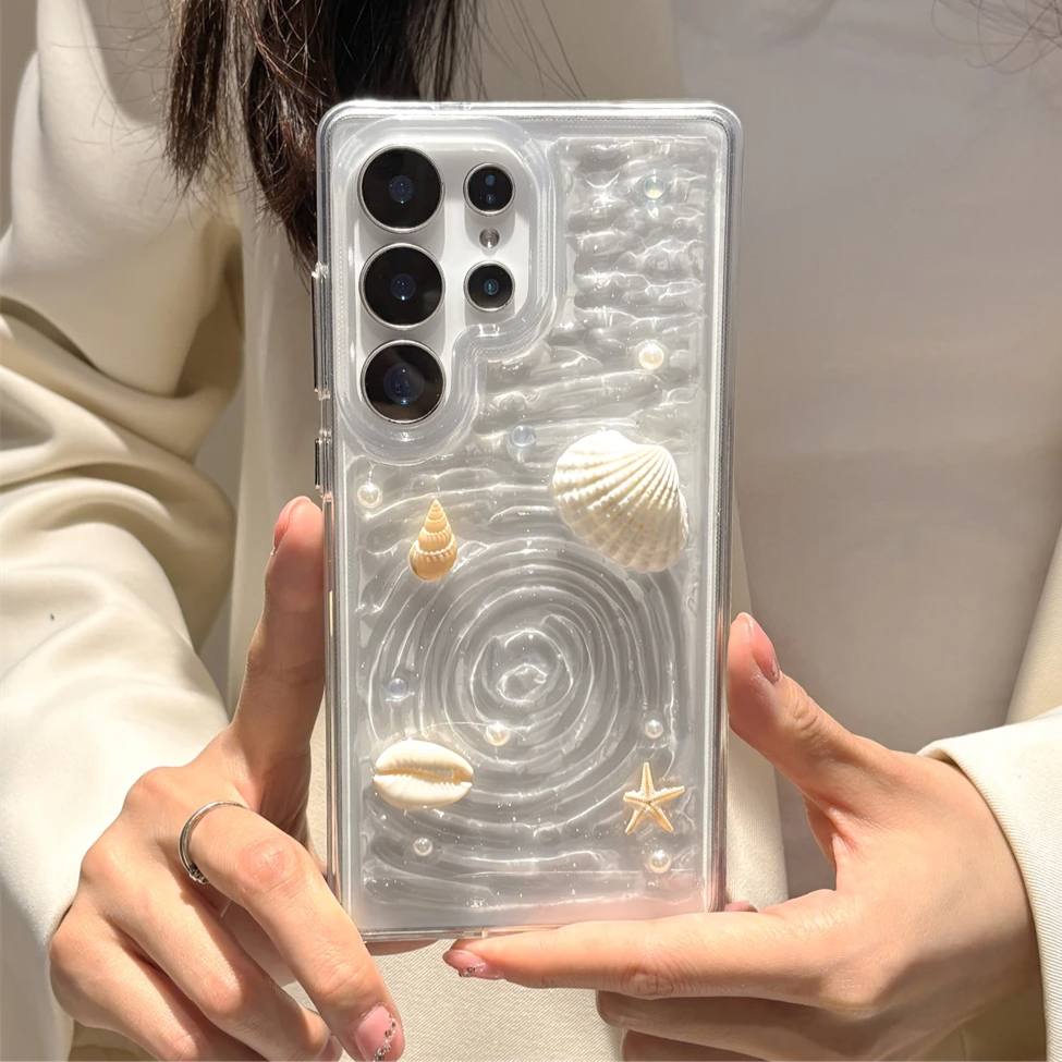 Muschel/Perlen Hülle/Case für Samsung Galaxy S25, S25 Plus, S25 Ultra, S25 Edge, S25 FE, S24, S24 Plus, S24 Ultra, S24 FE,S23 FE, S23, S23 Plus, S23 Ultra, S22, S22 Plus, S22 Ultra, S21 FE, S21, S21 Plus, S21 Ultra, S20, S20 Plus, S20 Ultra, Note 20 | ZITOCASES®