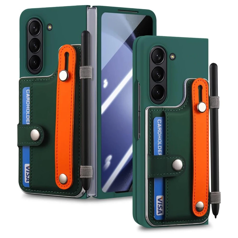 Bunte Kunstleder Hülle/Case inkl. Handschlaufe + Stifthalter für Samsung Galaxy Z Fold 7, 6, 5, 4, 3, 2 | ZITOCASES®