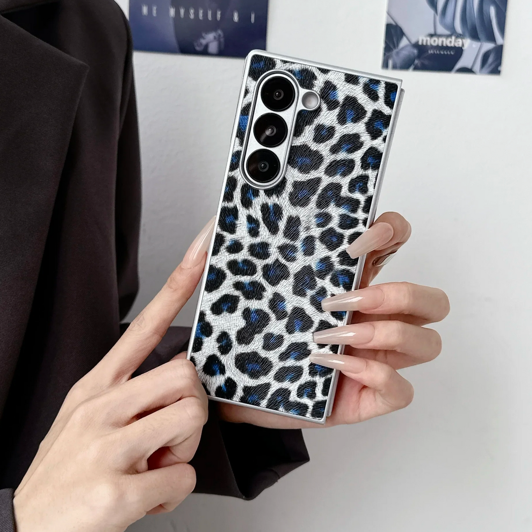 Kunstleder Leopard Hülle/Case für Samsung Galaxy Z Fold 7, 6, 5, 4, 3, 2 | ZITOCASES®
