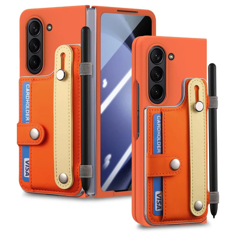 Bunte Kunstleder Hülle/Case inkl. Handschlaufe + Stifthalter für Samsung Galaxy Z Fold 7, 6, 5, 4, 3, 2 | ZITOCASES®