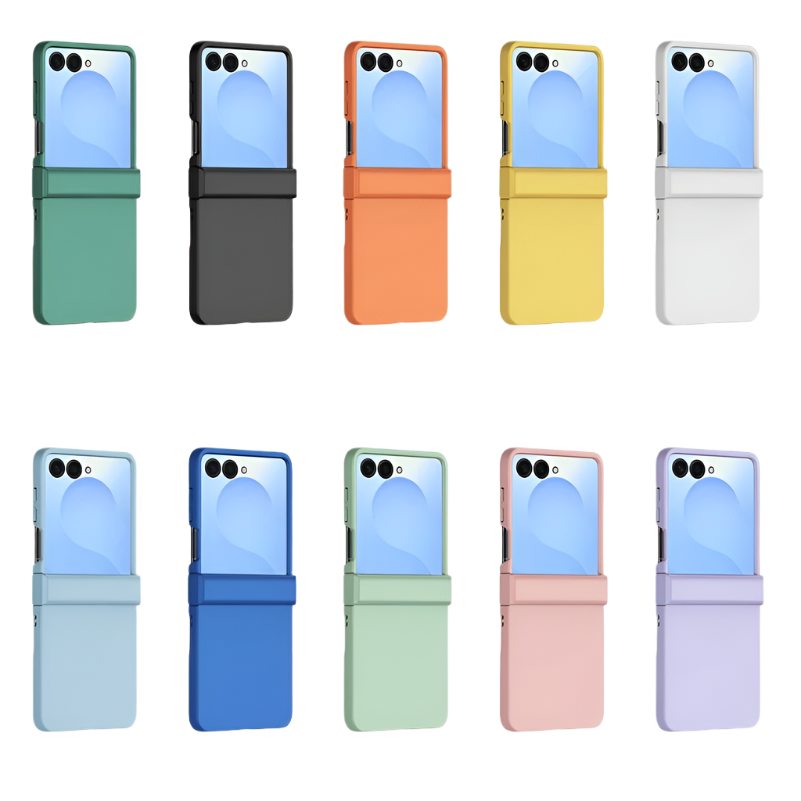Bunte Plastik Hülle/Case inkl. Kantenschutz für Samsung Galaxy Z Flip 7 FE, 7, 6, 5, 4, 3 | ZITOCASES®