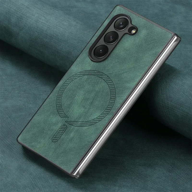 Kunstleder/Wildleder MagSafe/Magnet Hülle/Case für Samsung Galaxy Z Fold 7, 6, 5, 4, 3, 2 | ZITOCASES®