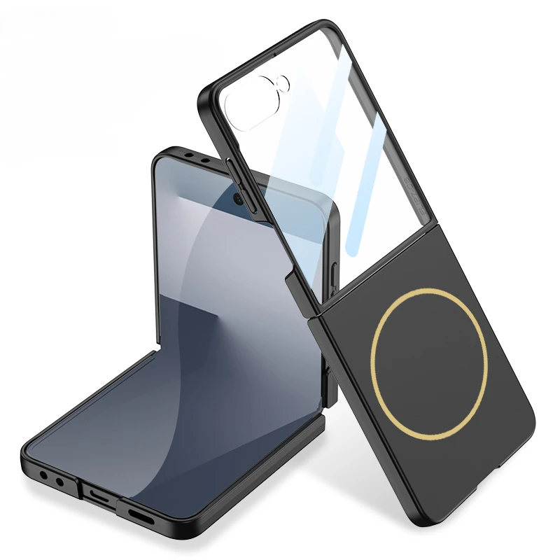 Dünne MagSafe/Magnet Silikon Vollschutz Hülle/Case für Samsung Galaxy Z Flip 7 FE, 7, 6, 5, 4, 3 | ZITOCASES®