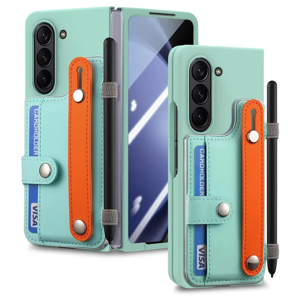 Bunte Kunstleder Hülle/Case inkl. Handschlaufe + Stifthalter für Samsung Galaxy Z Fold 7, 6, 5, 4, 3, 2 | ZITOCASES®