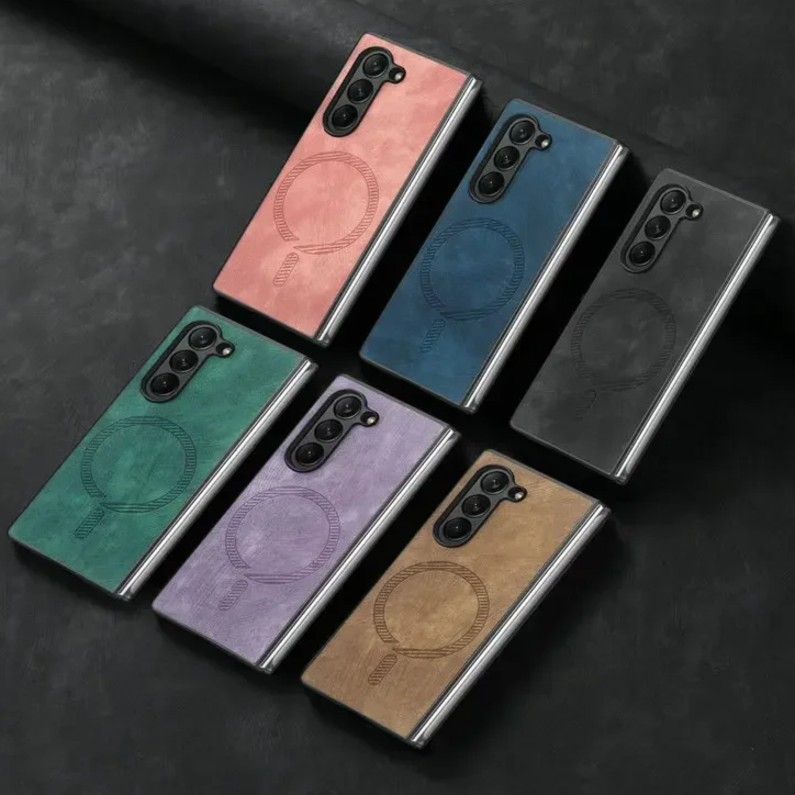 Kunstleder/Wildleder MagSafe/Magnet Hülle/Case für Samsung Galaxy Z Fold 7, 6, 5, 4, 3, 2 | ZITOCASES®