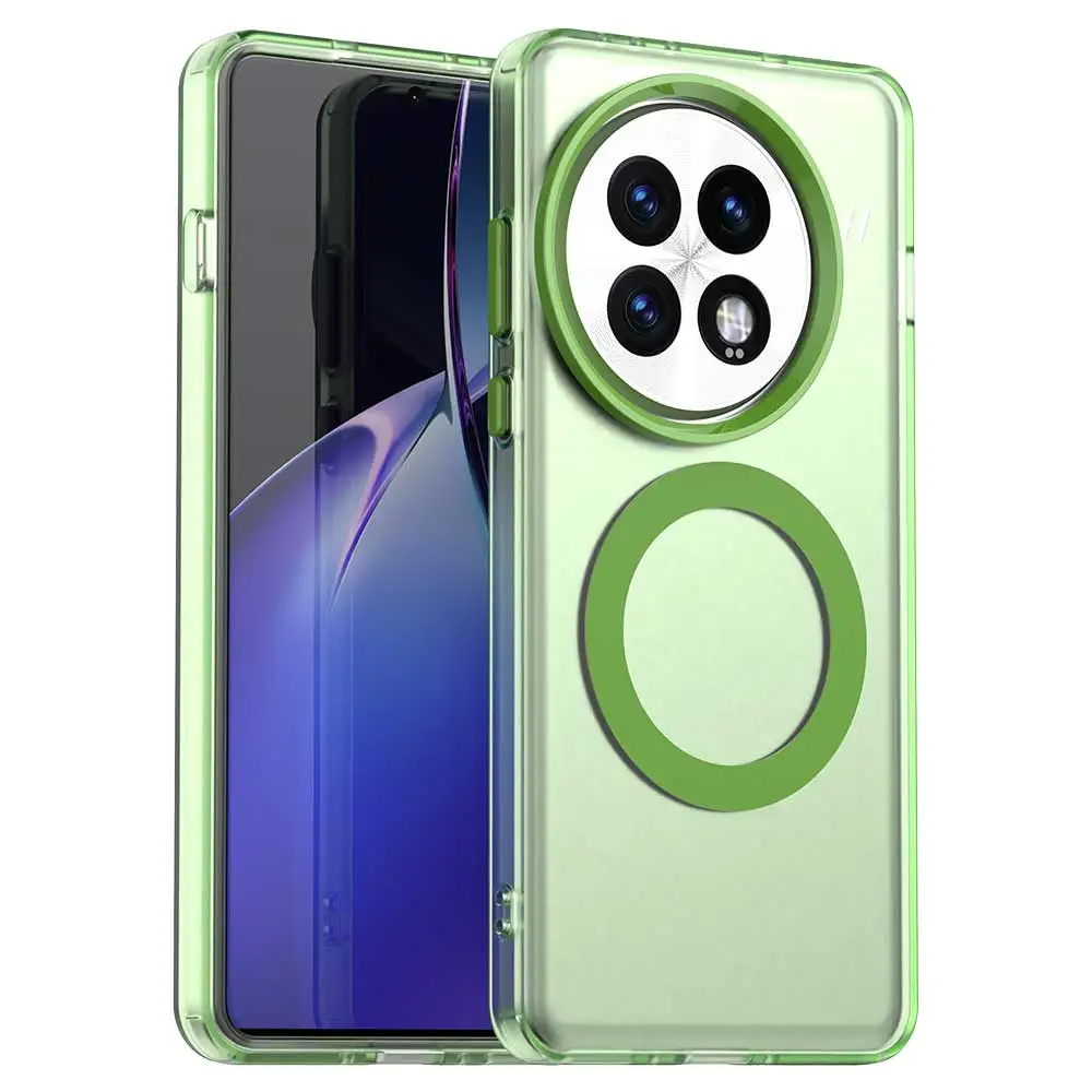 Transparente Neon MagSafe/Magnet Hülle/Case für OnePlus 13R, 13, 12R, 12, 11, 10T, 10 Pro, 9, 9 Pro, 8, 8 Pro, 8T, Nord 4, 3, 2, CE | ZITOCASES®