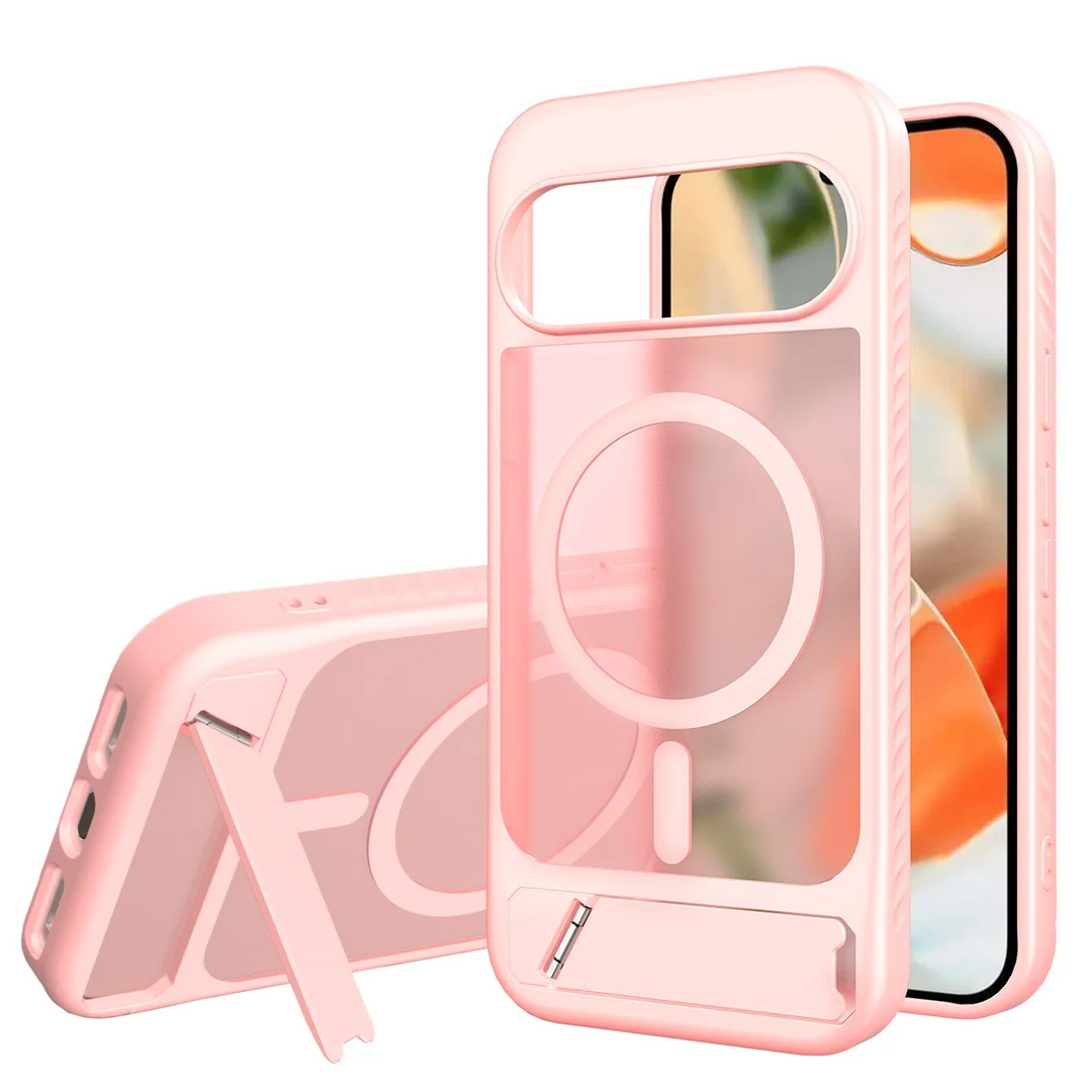 Transparente/Matte MagSafe/Magnet Plastik Hülle/Case inkl. Ständer/Auflage für Google Pixel 10, 10 Pro, 10 Pro XL, 9, 9 Pro, 9 Pro XL, 9A, 8, 8 Pro, 8A, 7, 7 Pro, 7A, 6, 6A, 6 Pro, 5, 4, 4 XL, 4A, 3, 3 Xl, 3A, 3A XL | ZITOCASES®