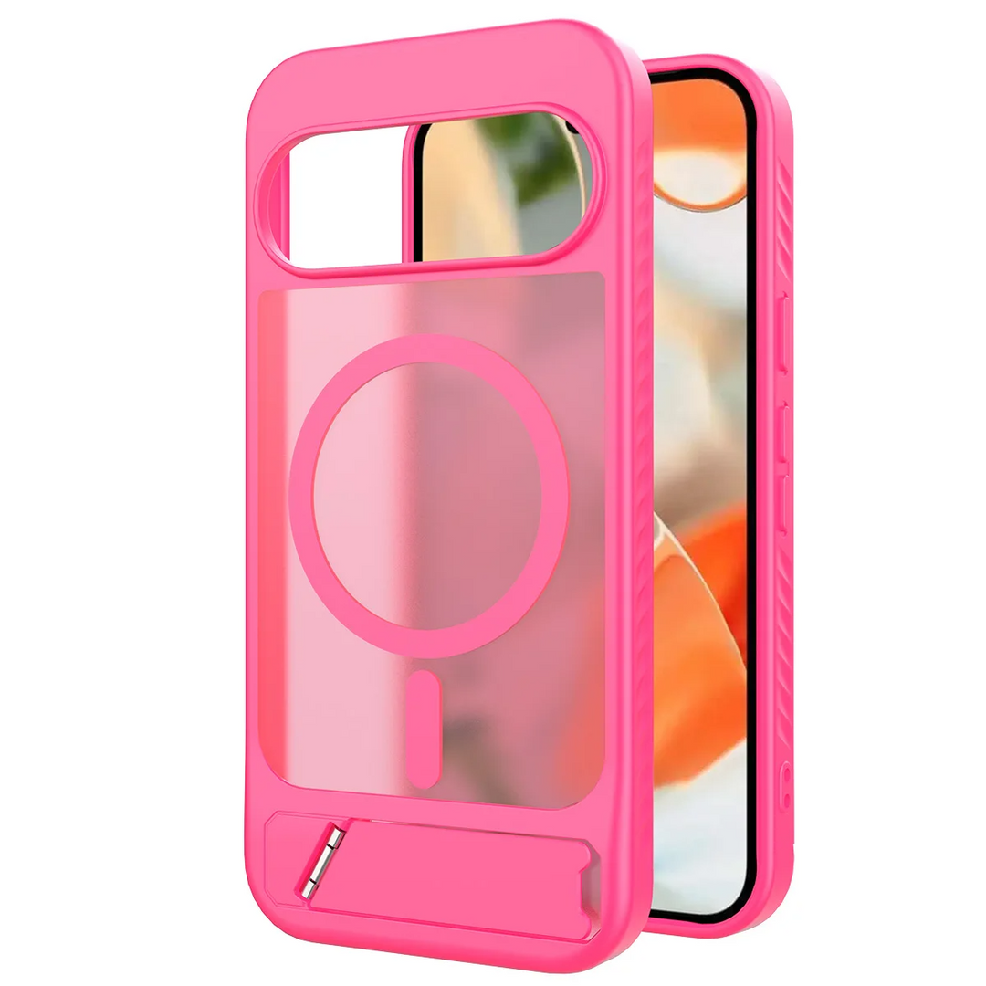 Transparente/Matte MagSafe/Magnet Plastik Hülle/Case inkl. Ständer/Auflage für Google Pixel 10, 10 Pro, 10 Pro XL, 9, 9 Pro, 9 Pro XL, 9A, 8, 8 Pro, 8A, 7, 7 Pro, 7A, 6, 6A, 6 Pro, 5, 4, 4 XL, 4A, 3, 3 Xl, 3A, 3A XL | ZITOCASES®