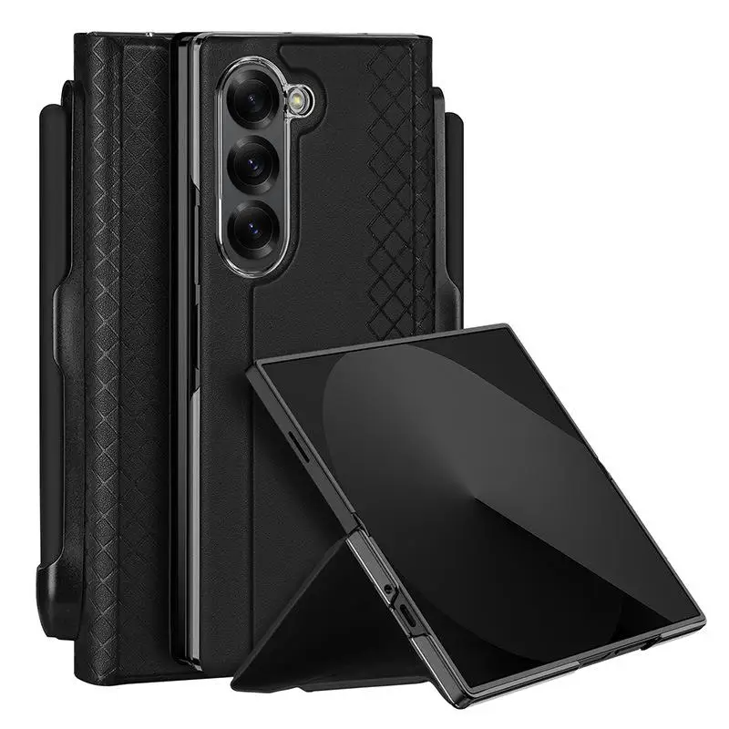 Karierte Kunstleder Klapp Hülle/Flip Case für Samsung Galaxy Z Fold 7, 6, 5, 4, 3, 2 | ZITOCASES®