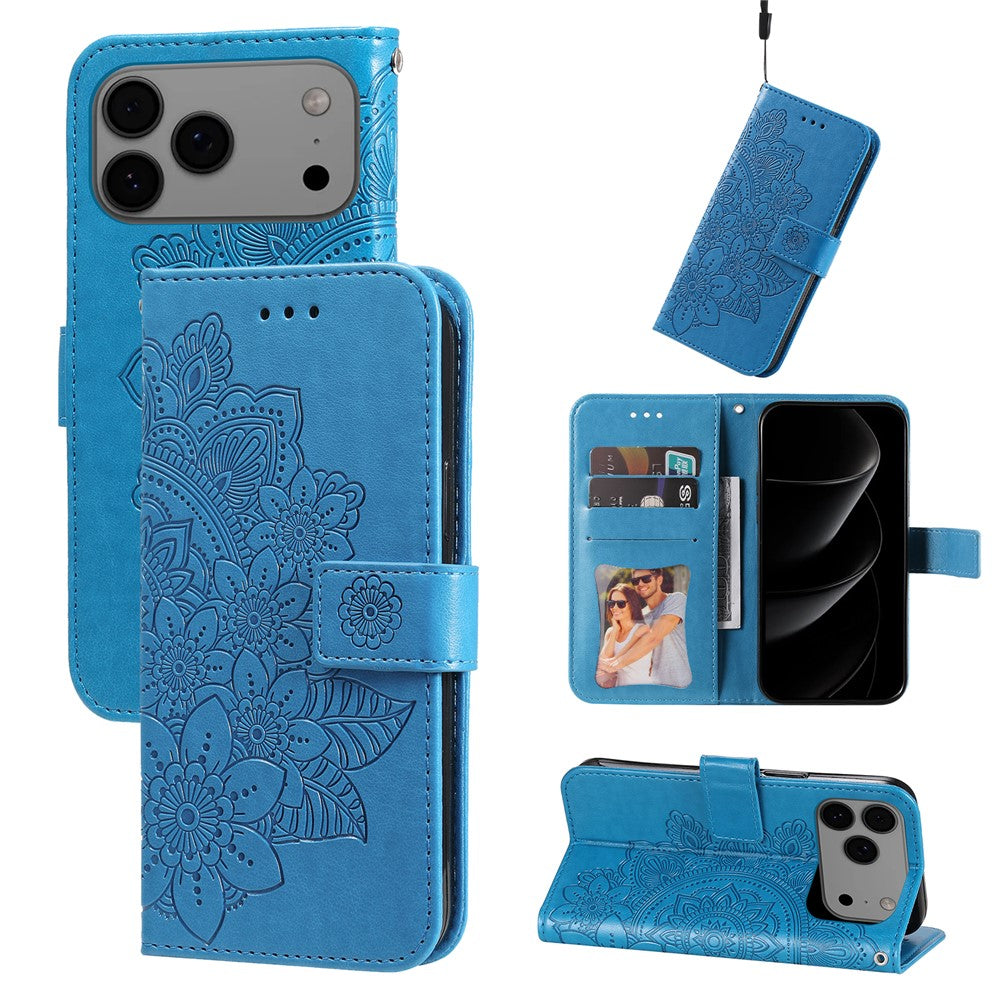 Blumen/Mandala Kunstleder Klapphülle/Flipcase für iPhone 18 Pro, 18 Pro Max | ZITOCASES®
