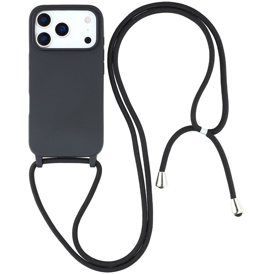 Bunte Silikon Hülle/Case zum Umhängen (Inkl. Kordel) für iPhone 18 Pro, 18 Pro Max