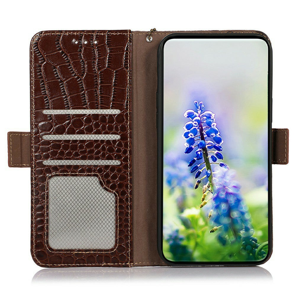 Krokodil-Leder Optik Kunstleder Klapphülle/Flipcase für Oppo Find X10, X10 Pro Max
