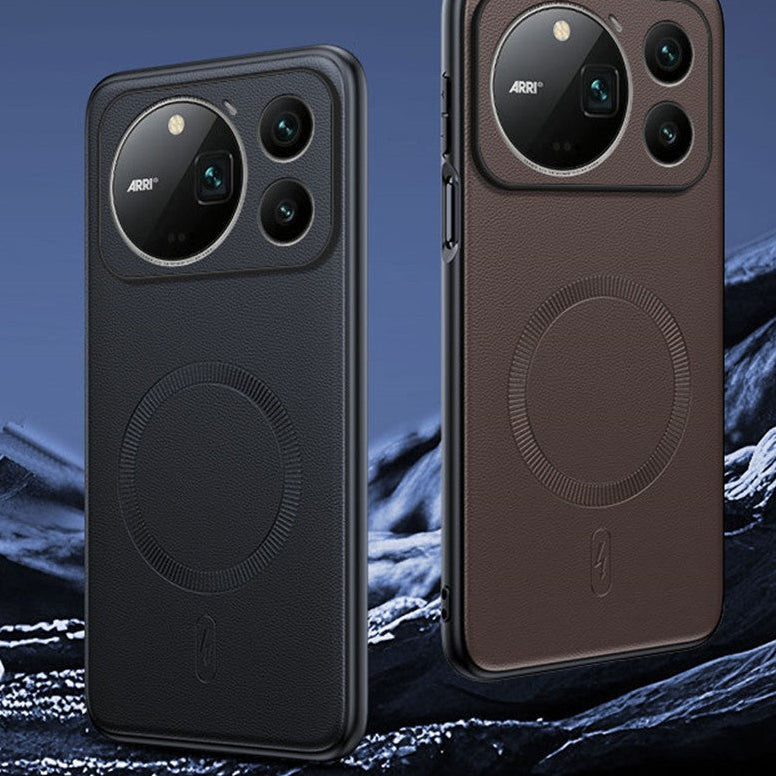 Elegante Kunstleder MagSafe/Magnet Hülle/Case für Honor Magic 9, 9 Pro Max, 9 Power Edition