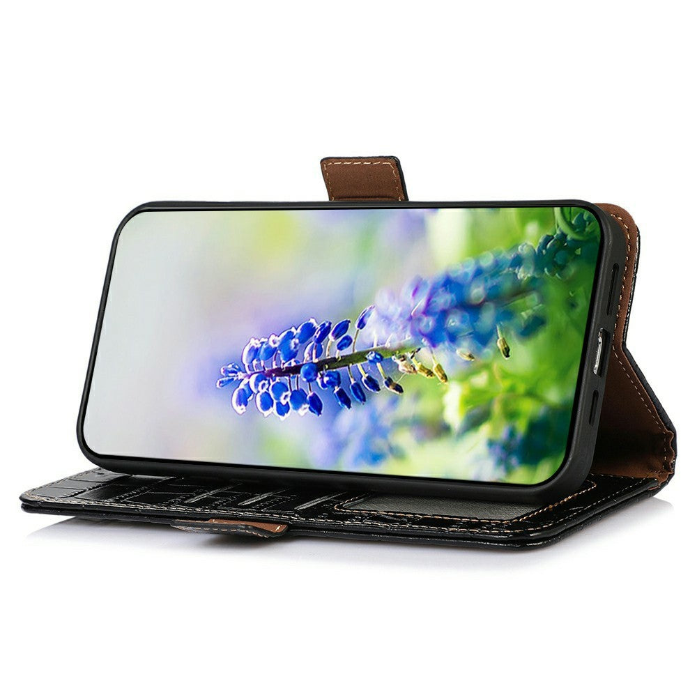 Krokodil-Leder Optik Kunstleder Klapphülle/Flipcase für Oppo Find X10, X10 Pro Max