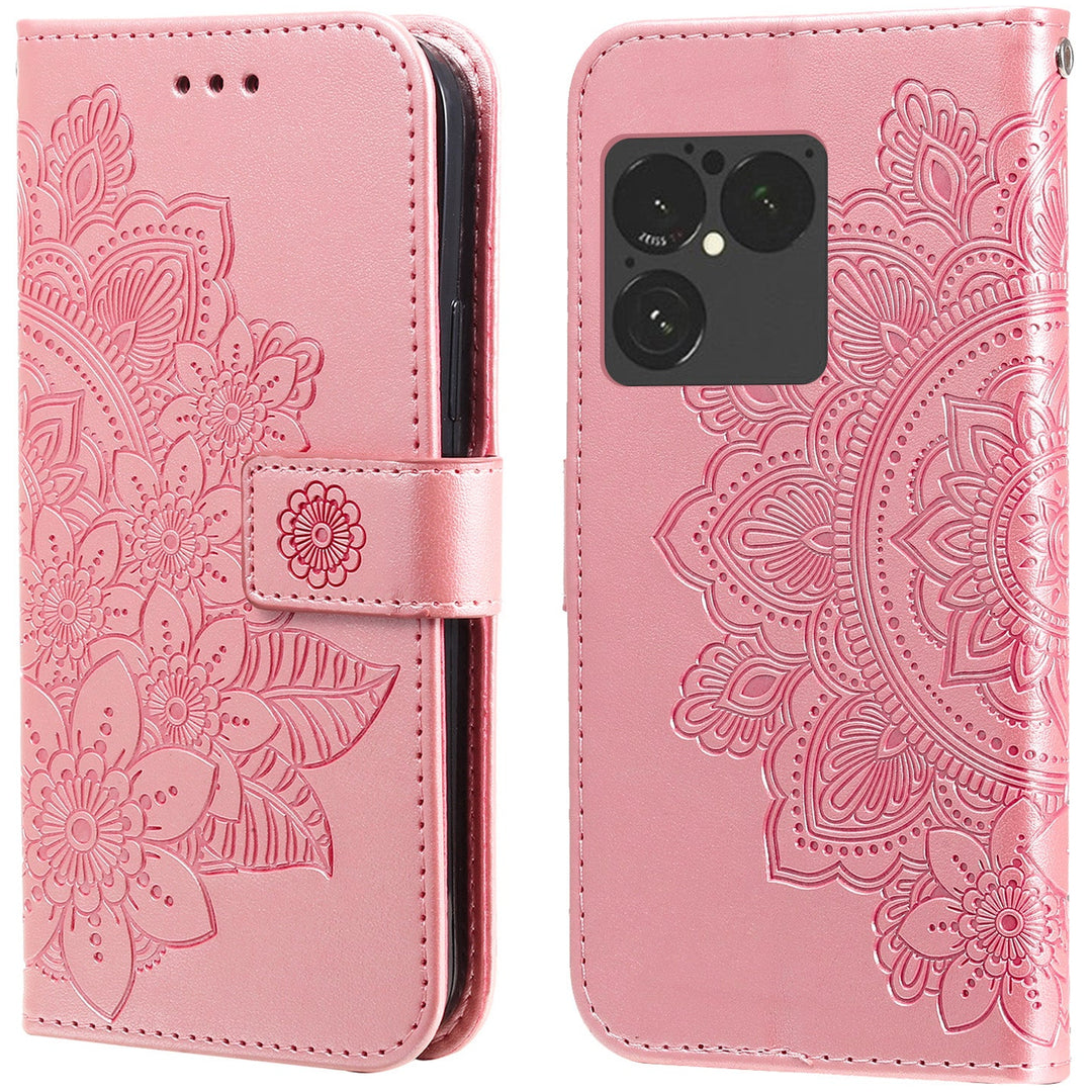 Mandala-Blumen Kunstleder Klapp Hülle/Flip Case für Sony Xperia 1 VIII | ZITOCASES®