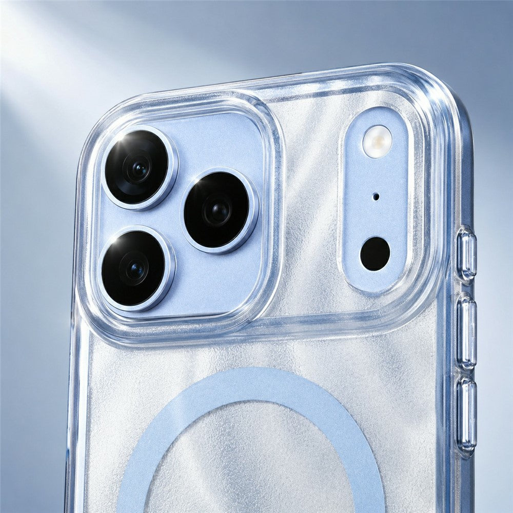 Stoßabsorbierende/Transparente Wellen Optik MagSafe/Magnet Hülle/Case für iPhone 18 Pro, 18 Pro Max | ZITOCASES®