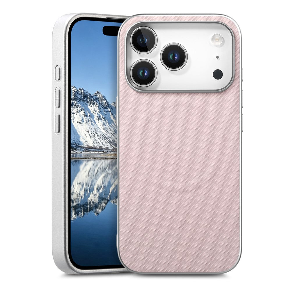 Carbon Optik MagSafe/Magnet Silikon Hülle/Case für iPhone 18 Pro, 18 Pro Max