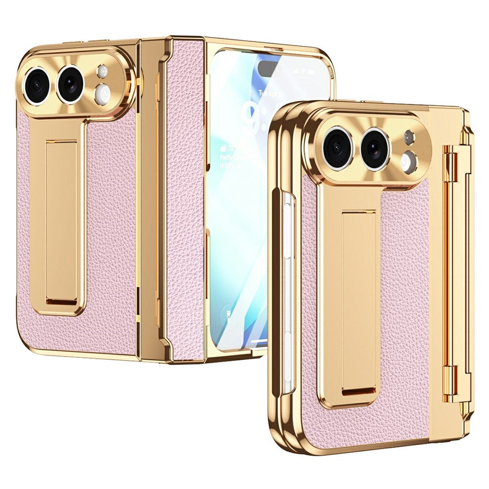 Bunte Kunstleder/Hartplastik Vollschutz [KLARSICHT] Hülle/Case mit integriertem Ständer für iPhone Ultra | ZITOCASES®