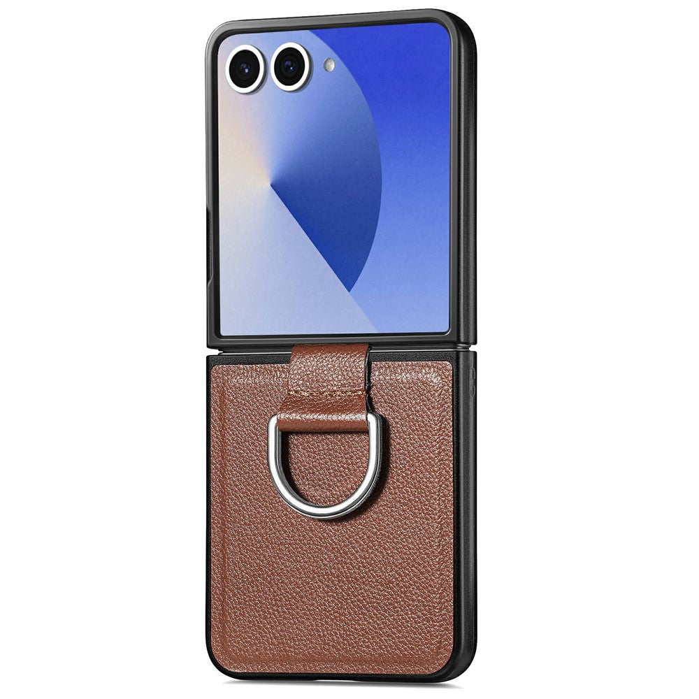Kunstleder Ring Hülle/Case für Samsung Galaxy Z Flip 8 | ZITOCASES®