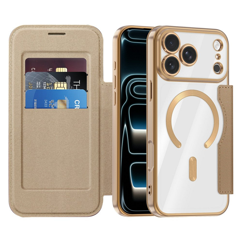 Karierte Kunstleder MagSafe/Magnet Klapphülle/Flipcase für iPhone 18 Pro, 18 Pro Max | ZITOCASES®
