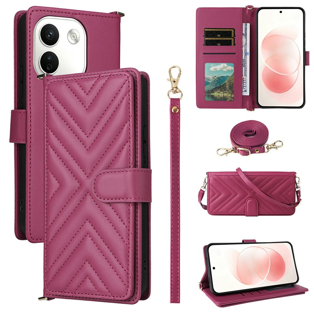 Karierte Portemonnaie/Geldbörse Kunstleder Klapphülle/Flipcase für Xiaomi Redmi Note 17, 17 Pro, 17 Pro Max