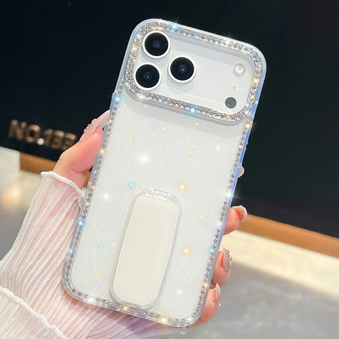 Bunte Glitzer/Diamant Hülle/Case mit integriertem Ständer für iPhone 17 Pro, 17 Pro Max | ZITOCASES®