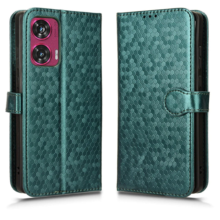 Kunstleder Waben/Gitter Design Hülle/Case für Motorola Edge 50 Ultra, 50 Pro, 50 Fusion, Edge 40 Neo, 40 Pro, 40, 30, 30 Neo, 30 Fusion, 30 Pro, 30 Ultra, G100, G84, G82, G73, G72, G62, G42, G54, G53, G51, G50, G34, G32, G31, G30, G23, G22, G20, G13, G10 | ZITOCASES®