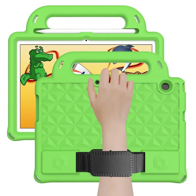 Kinder/Airbag Silikon Hülle/Case inkl. Gurt und Griff für iPad Pro, Mini-Serie | ZITOCASES®