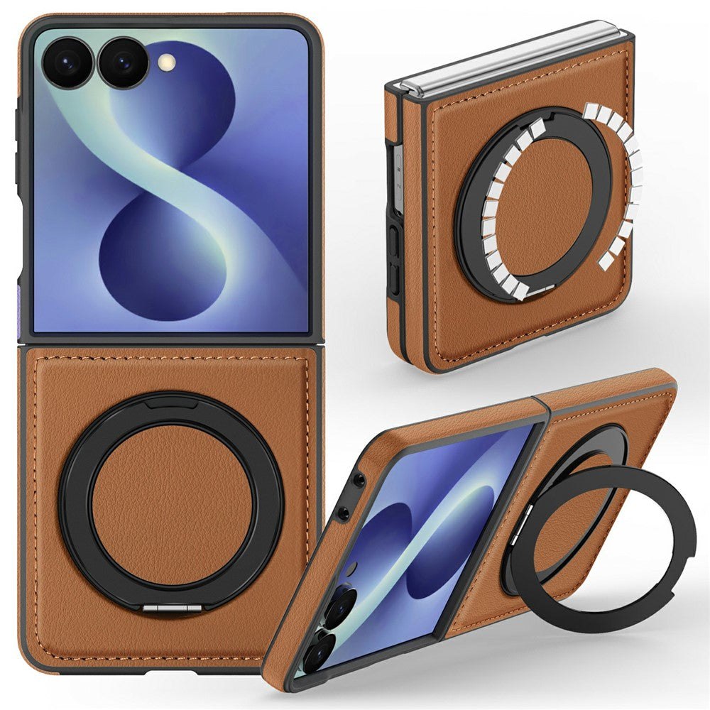 Kunstleder MagSafe/Magnet Hülle/Case mit integriertem Ständer für Samsung Galaxy Z Flip 8 | ZITOCASES®