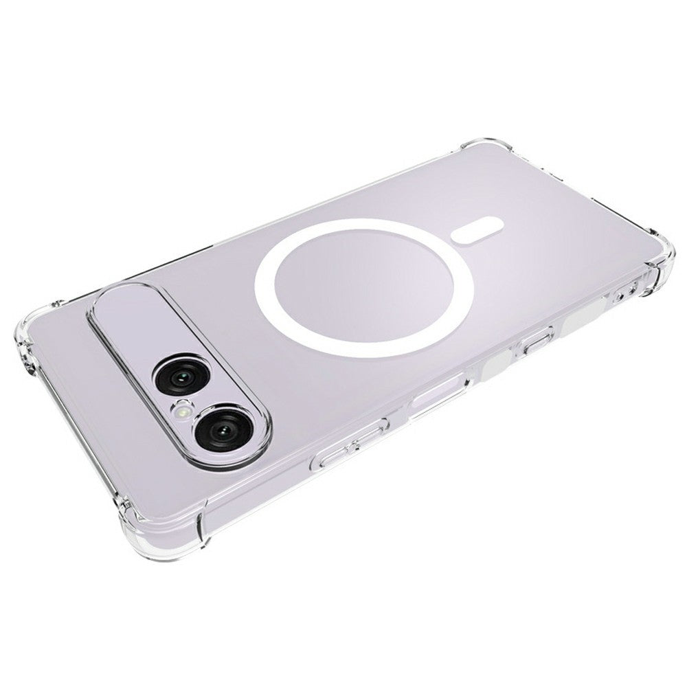 Transparente Airbag MagSafe/Magnet Silikon Hülle/Case für Sony Xperia 10 VIII | ZITOCASES®