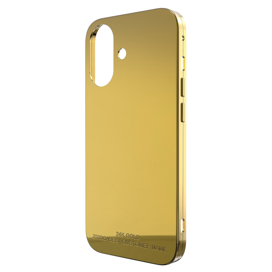 24K Gold veredelte Luxus Hülle/Case für iPhone 17, 17 Pro, 17 Pro Max, Air, 16, 16 Plus, 16 Pro, 16 Pro Max, 16e, 15, 15 Plus, 15 Pro, 15 Pro Max, 14, 14 Plus, 14 Pro, 14 Pro Max, 13, 13 Pro, 13 Pro Max | ZITOCASES®