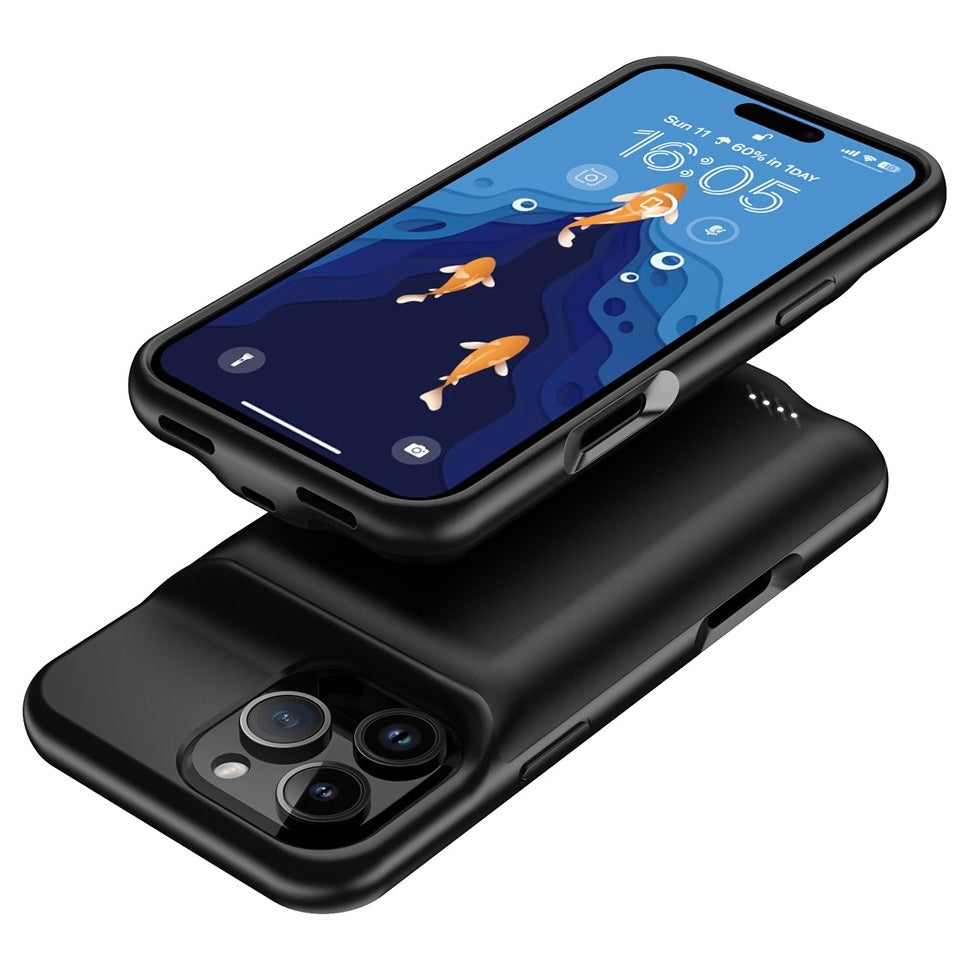 Akku Hülle/Case mit Ladefunktion für iPhone 17, 17 Pro, 17 Pro Max, Air, 16, 16 Plus, 16 Pro, 16 Pro Max, 16e, 15, 15 Plus, 15 Pro, 15 Pro Max, 14, 14 Plus, 14 Pro, 14 Pro Max, 13, 13 Pro, 13 Pro Max, 13 Mini, 12, 12 Pro, 12 Pro Max, 12 Mini, SE, 11 | ZITOCASES®