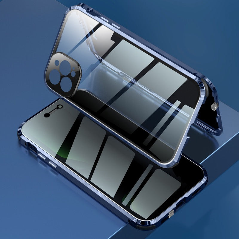 360° [SICHTSCHUTZ 9H-Glas] Aluminium Vollschutz Hülle/Case für iPhone 16, 15-Serie | ZITOCASES®