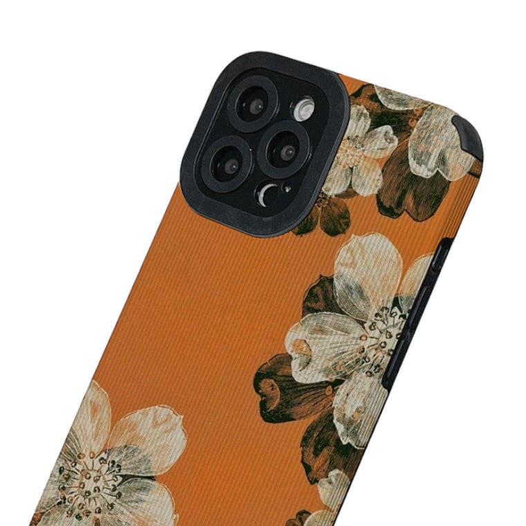 Gestreifte Blumen/Retro Silikon Hülle/Case für iPhone 16, 16 Plus, 16 Pro, 16 Pro Max, 15, 15 Plus, 15 Pro, 15 Pro Max, 14, 14 Plus, 14 Pro, 14 Pro Max, 13, 13 Pro, 13 Pro Max, 13 Mini, 12, 12 Pro, 12 Pro Max, 12 Mini, SE, 11, 11 Pro, 11 Pro Max | ZITOCASES®