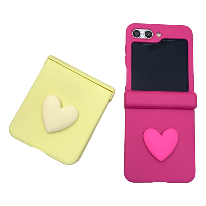 Bunte 3D Herz Soft Hülle/Case für Samsung Galaxy Z Flip 6, 5, 4, 3 | ZITOCASES®