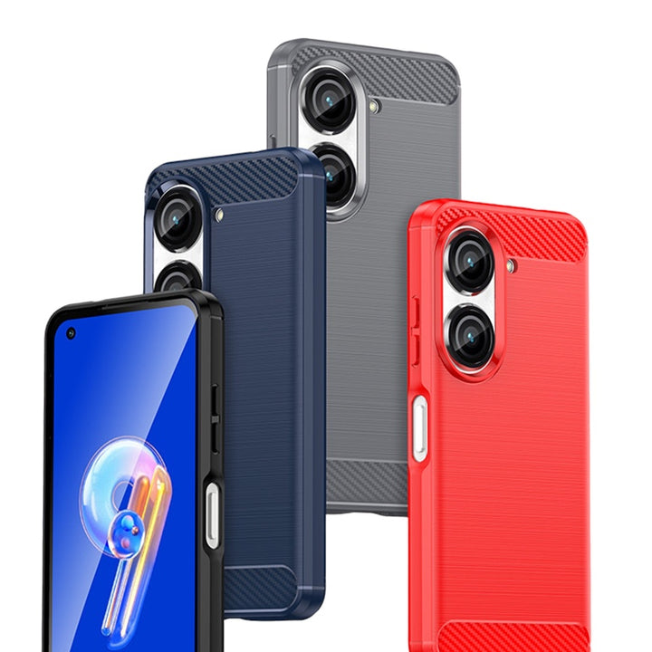 Edle Carbon Akzente Soft Hülle/Case verschiedene Farben für Asus ZenFone 11 Ultra, 10, 9, 8, 7 Pro, 6 | ZITOCASES®