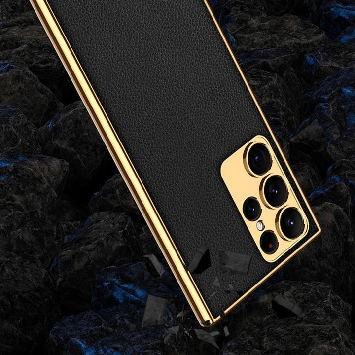 Luxus Kunstleder/Gold Optik Hülle/Case für Samsung Galaxy Note-Serie | ZITOCASES®