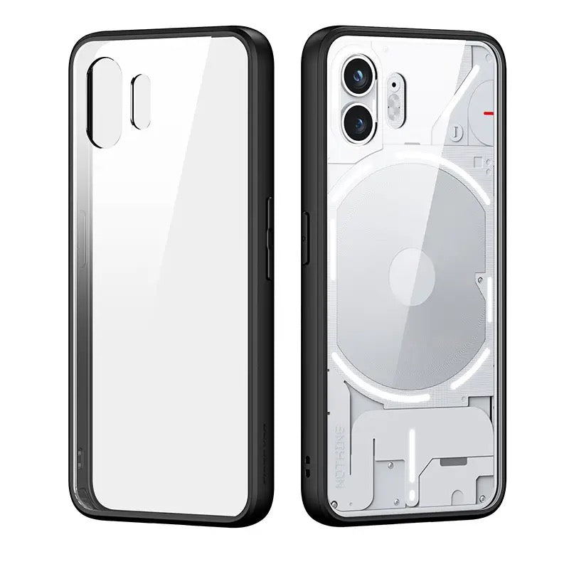 Edle Transparente Silikon Hülle/Case mit schwarzen Rahmen für Nothing Phone (2), (2a), (2a) Plus, (1), CMF Phone 1 | ZITOCASES®