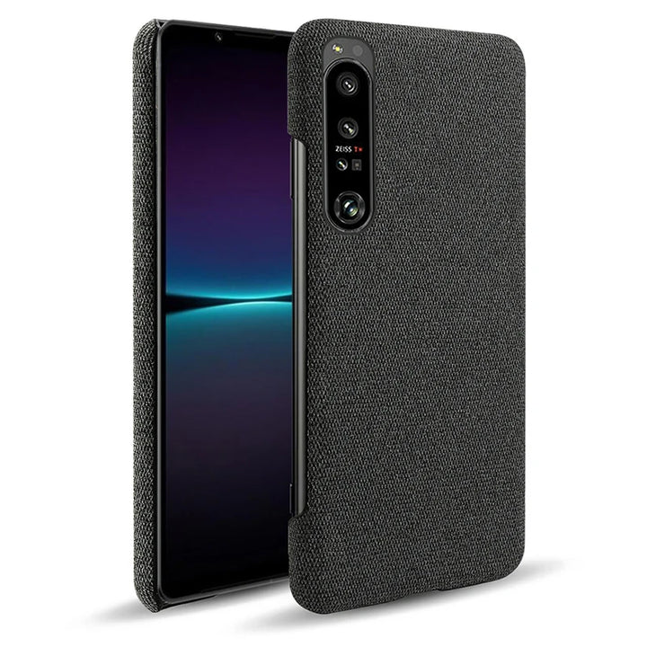 Stoff überzogene Soft Hülle/Case für Sony Xperia XZ5, 1II, 1 III, 1 IV, 1V, 1 VI, 2, 5, 5 III, 5 IV, 5 V, 5 VI, 8, 10 III, 10 IV, 10 V, 10 VI | ZITOCASES®