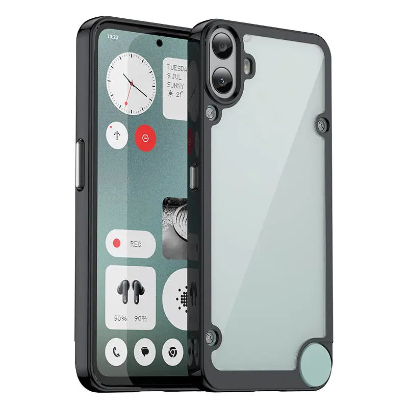 Transparente Silikon/Plastik Hülle/Case mit buntem Rahmen für Nothing Phone (3a), (3a) Pro, (2), (2a), (2a) Plus, (1), CMF Phone 1 | ZITOCASES®