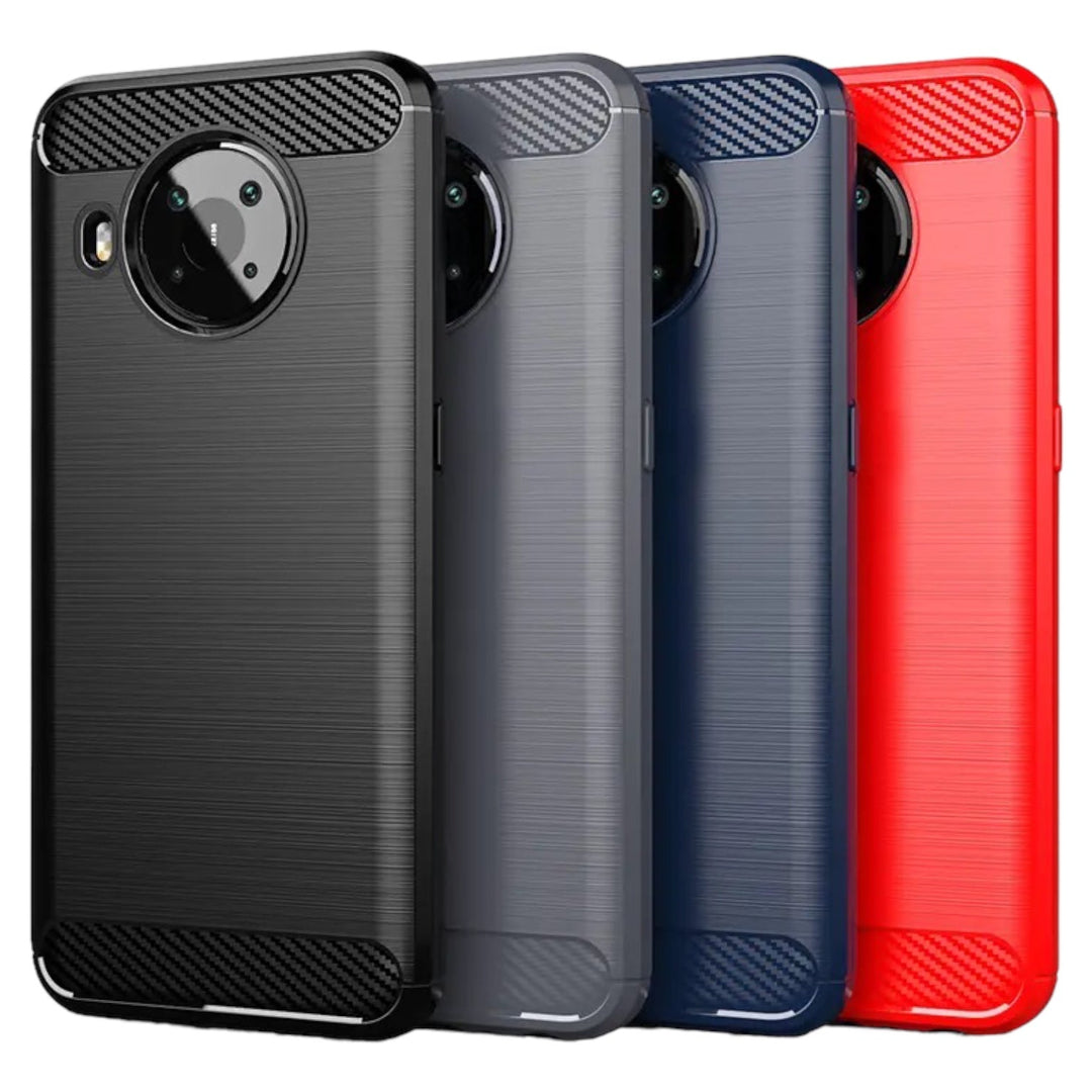 Edle Carbon Akzente Soft Hülle/Case verschiedene Farben für Nokia X71, X30 | ZITOCASES®