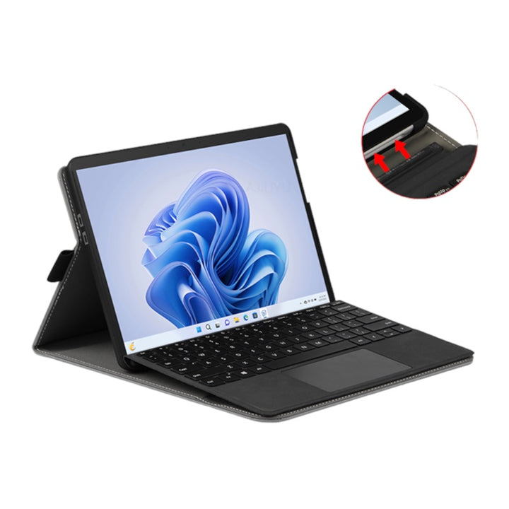 Elegante Kunstleder Hülle/Case für Microsoft Surface Pro 9, 8, 7, 7 Plus, 6, 5, 4, 3, Go 3 | ZITOCASES®