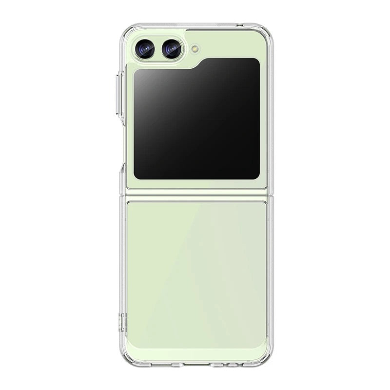 Transparente Silikon/Plastik Hülle/Case mit buntem Rahmen für Samsung Galaxy Z Flip 6, 5, 4, 3 | ZITOCASES®