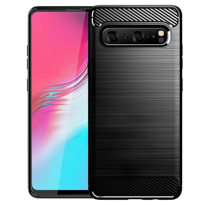 SALE | Samsung Galaxy S10 | Edle Carbon Akzente Soft Hülle/Case | ZITOCASES®